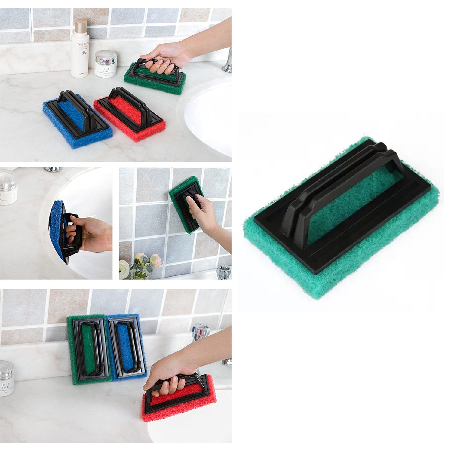 0222 Handle Scrubber Brush widely used by all types of peoples for washing utensils and stuffs in all kinds of bathroom and kitchen places etc. DeoDap 0222 Handle Scrubber Brush widely used by all types of peoples for washing utensils and stuffs in all kinds of bathroom and kitchen places etc. DeoDap